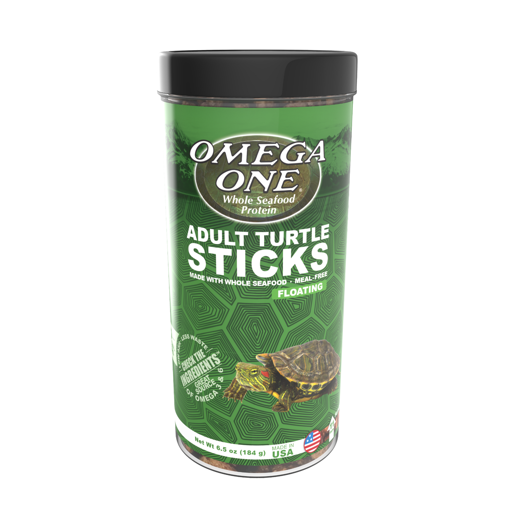 Omega One Adult Turtle Stick Food 6.5 oz 698220034143