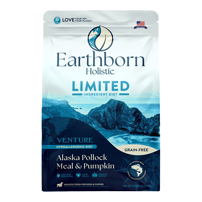 EARTHBORN DOG VENTURE GRAIN FREE POLLOCK PUMPKIN 25LB