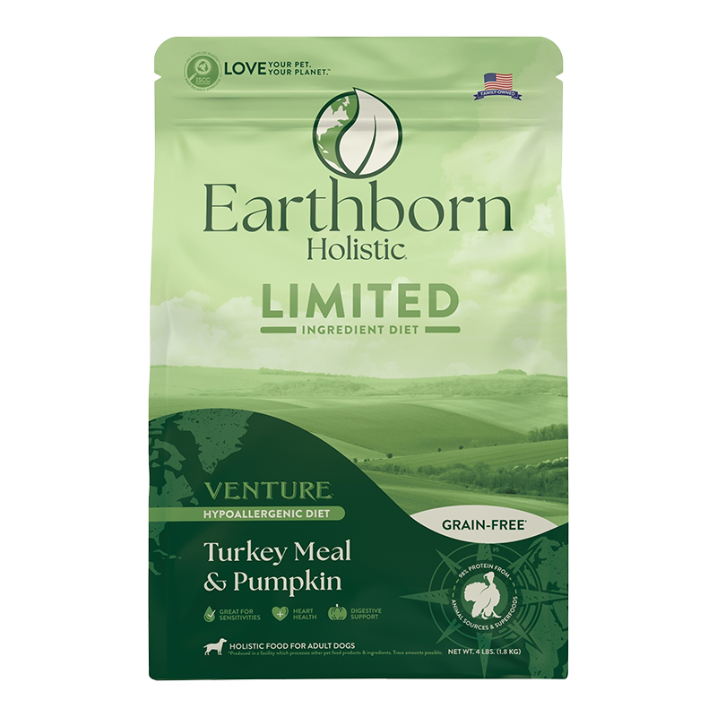 EARTHBORN DOG VENTURE GRAIN FREE TURKEY PUMPKIN 4LB