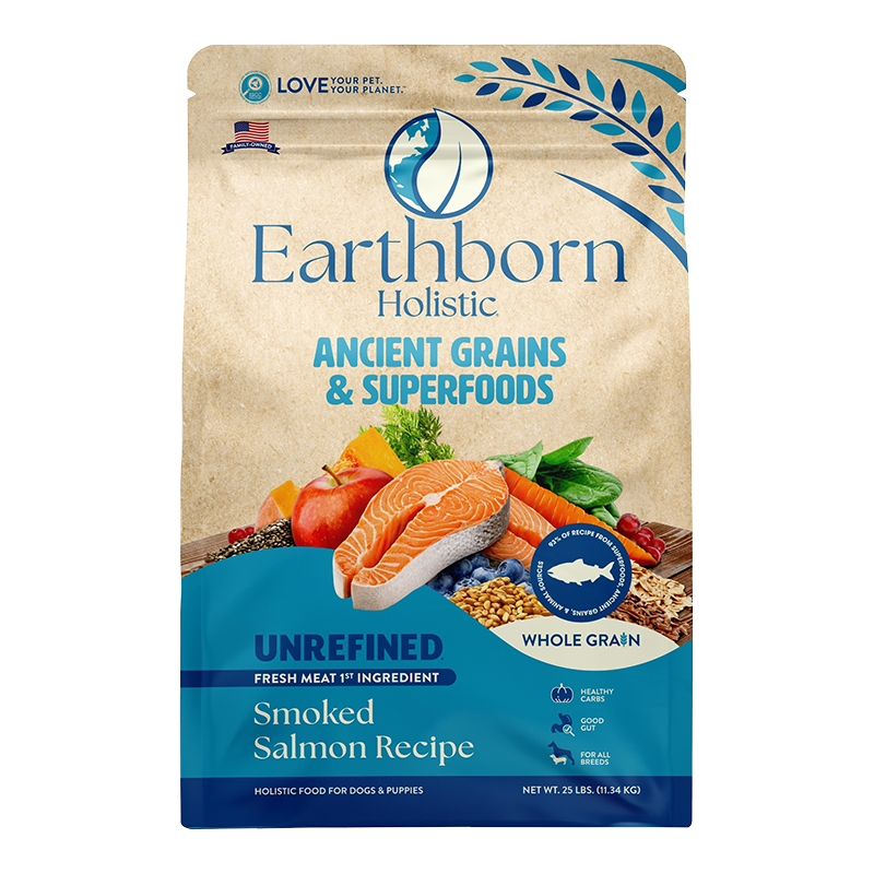 EARTHBORN DOG UNREFINED ANCIENT GRAINS SALMON 25LB