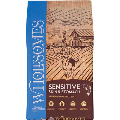 Wholesome Dog Sensitive Skin & Stomach Salmon 30lb