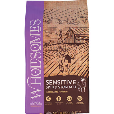 Wholesome Dog Sensitive Skin & Stomach Lamb 30lb