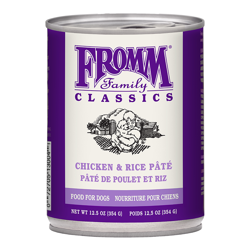 Fromm Classic Adult Chicken & Rice Pate Canned Dog Food 12.5 oz