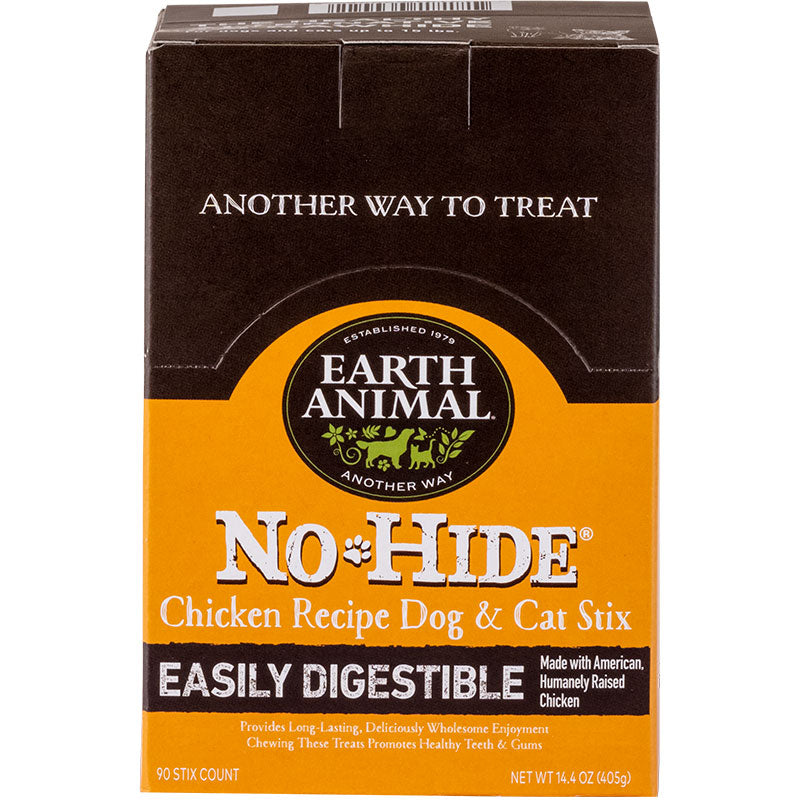 Earth Animal Dog No-hide Stix Chicken 90 Count {L-x} (D)