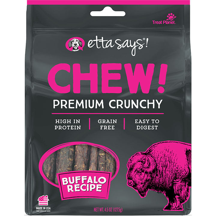 Etta Says Dog Chewy Buffalo 4.5oz {L-x}