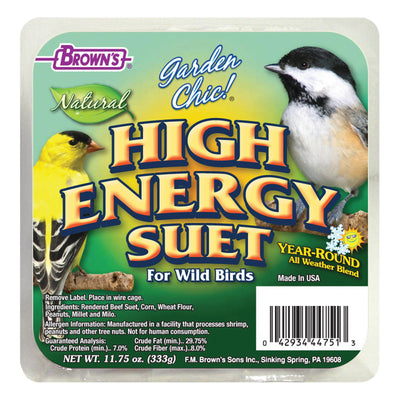 FM Brown's Garden Chic!High Energy Suet Plus Apple 8 / 11.75 oz