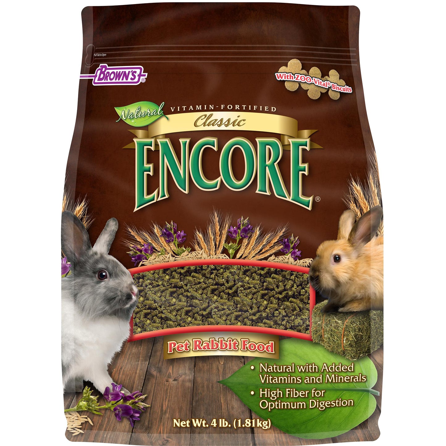 FM Brown's Encore Classic Rabbit Food 4lb {L+1} 423107