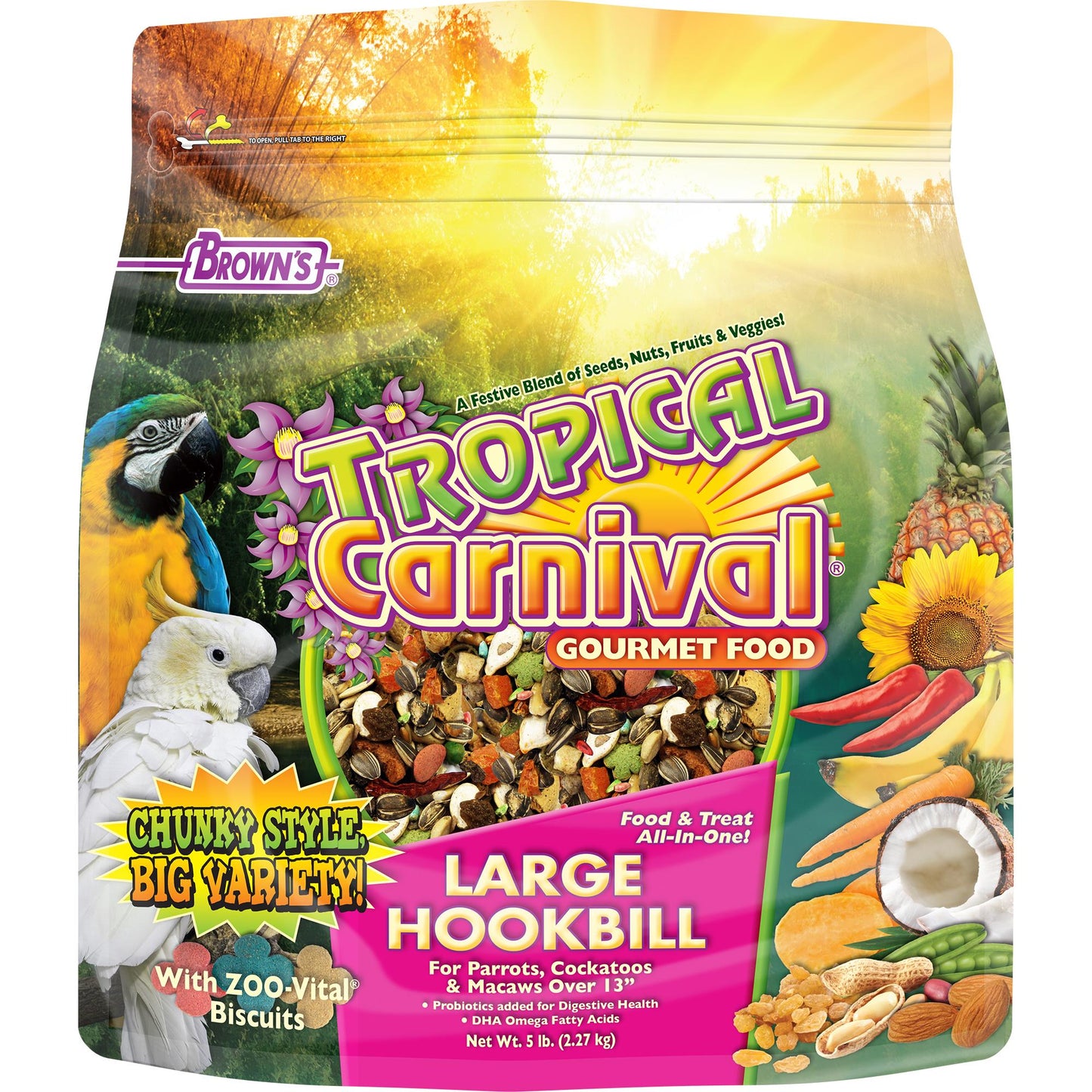 F.M. Brown's Tropical Carnival Large Hookbill Food 5lb {L-1}423632