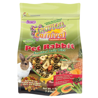 F.M. Brown's Tropical Carnival Natural Rabbit Food 4lb {L-1} 423698