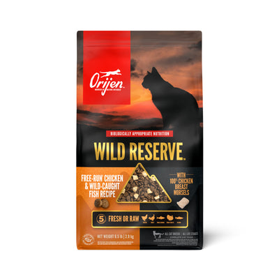 Orijen Wild Reserve Dry Cat Food Free-Run Chicken & Wild-Caught Fish 6.5 lb 064992726355