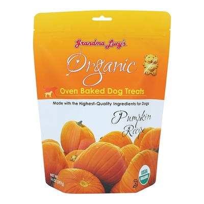 Grandma Lucy's Organic Oven Baked Pumpkin Flavor Dog Treats-14-oz-{L+x} (DD)