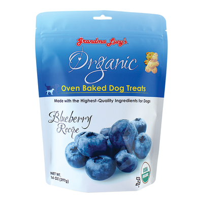 Grandma Lucy's Organic Oven Baked Blueberry Flavor Dog Treats-14-oz-{L+xR} (DD)