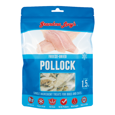 Grandma Lucy's Dog Cat Freeze-dried Singles Pollock 1.5oz