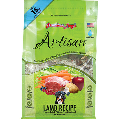 Grandma Lucy's Artisan Grain Free Lamb Freeze Dried Dog Food-3-lb, Makes 15 Lbs Of Food-{L-tx}