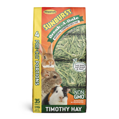 Higgins Sunburst Break-A-Bale Timothy Hay 35oz {L+1}466048