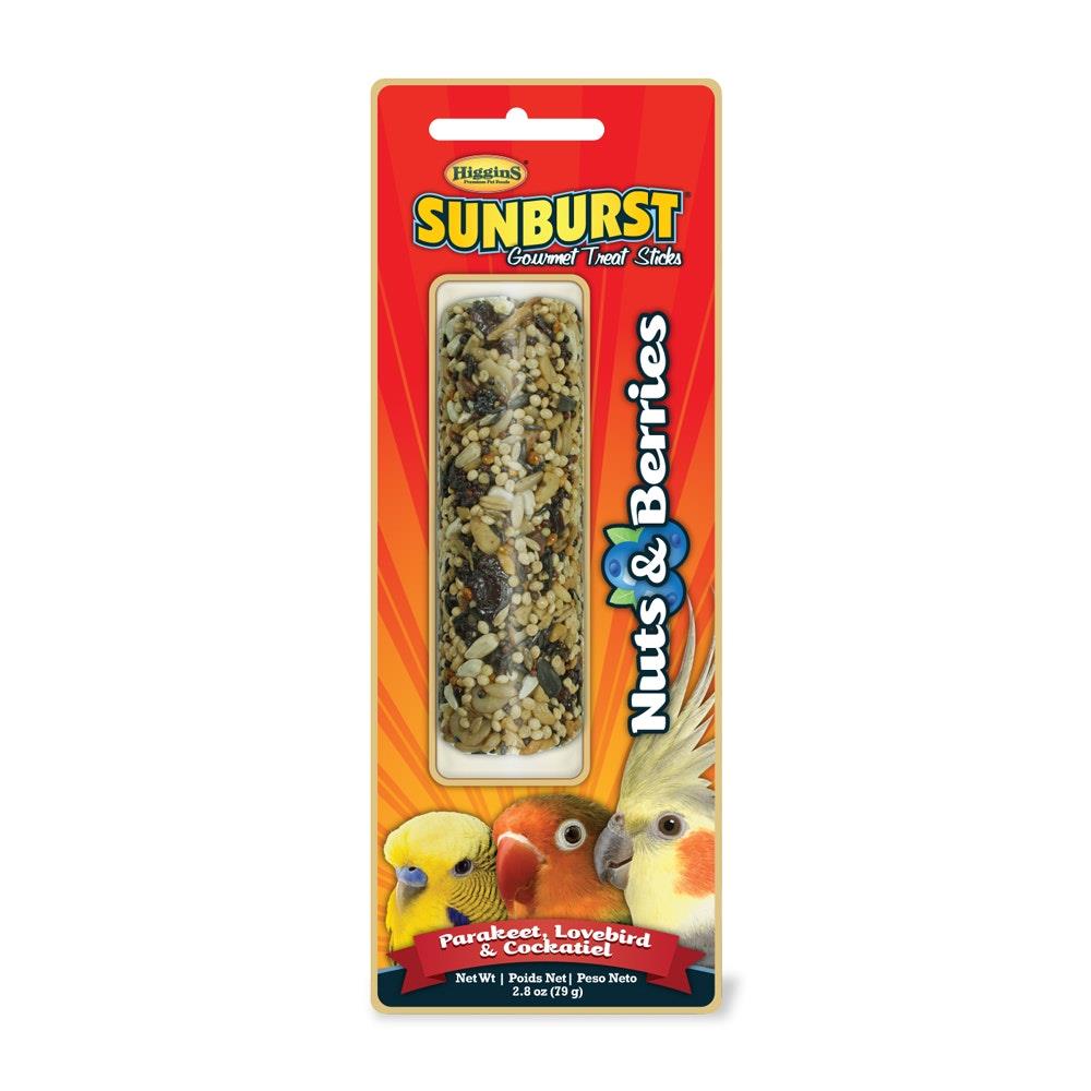 Higgins Sunburst Treat Sticks Nuts & Berries Tiel/Keet/Lovebird 2.8oz {L+1} 466264