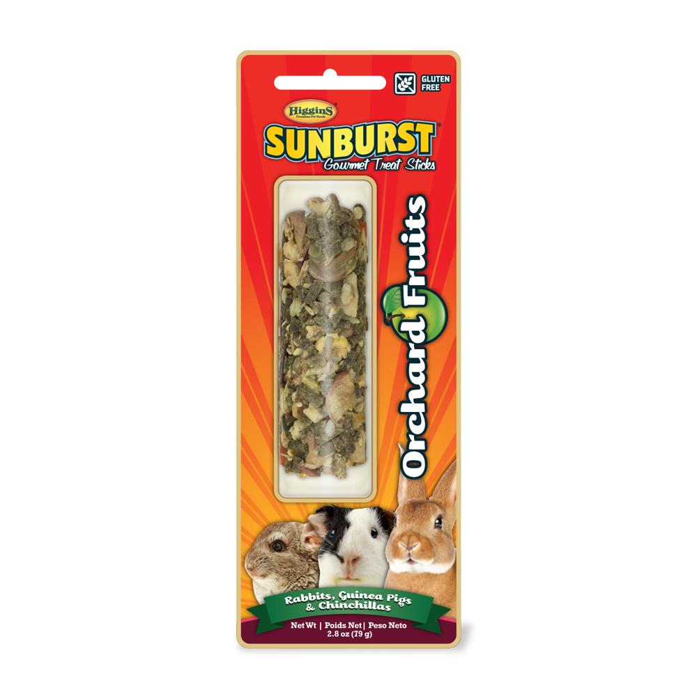 Higgins Sunburst Treat Sticks Orchard Fruits Rabbit Guinea & Chinchilla 2.8 oz