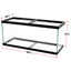 Aqueon Standard Glass Rectangle Aquarium Silicone Black 75 dimension
