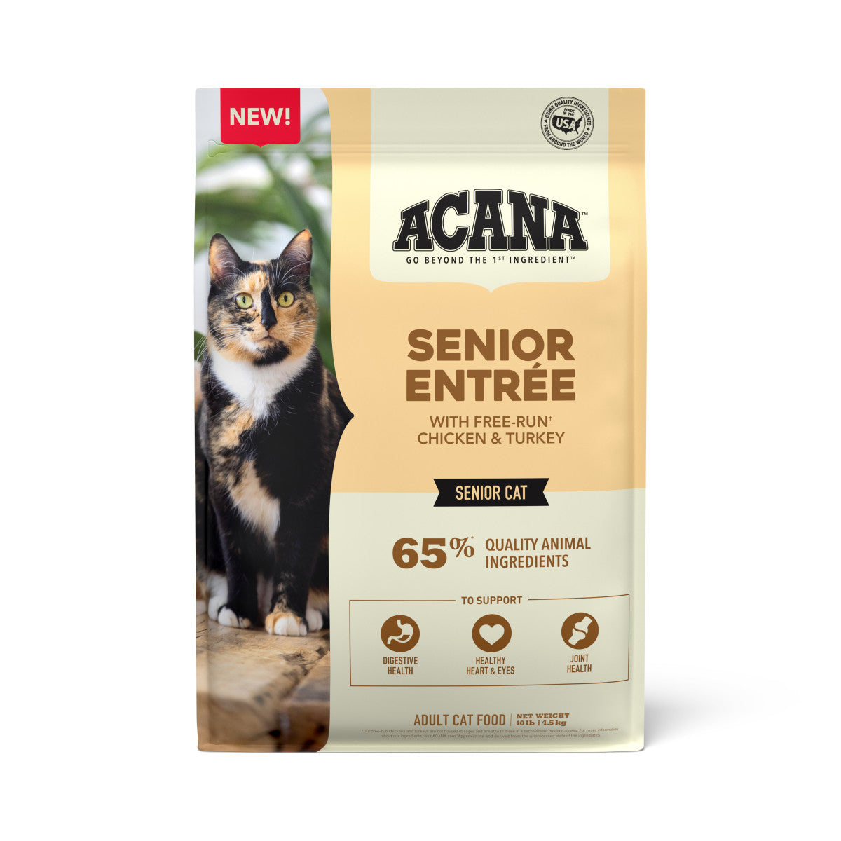 Acana Senior Dry Cat Food Chicken & Turkey 10 lb 064992722265