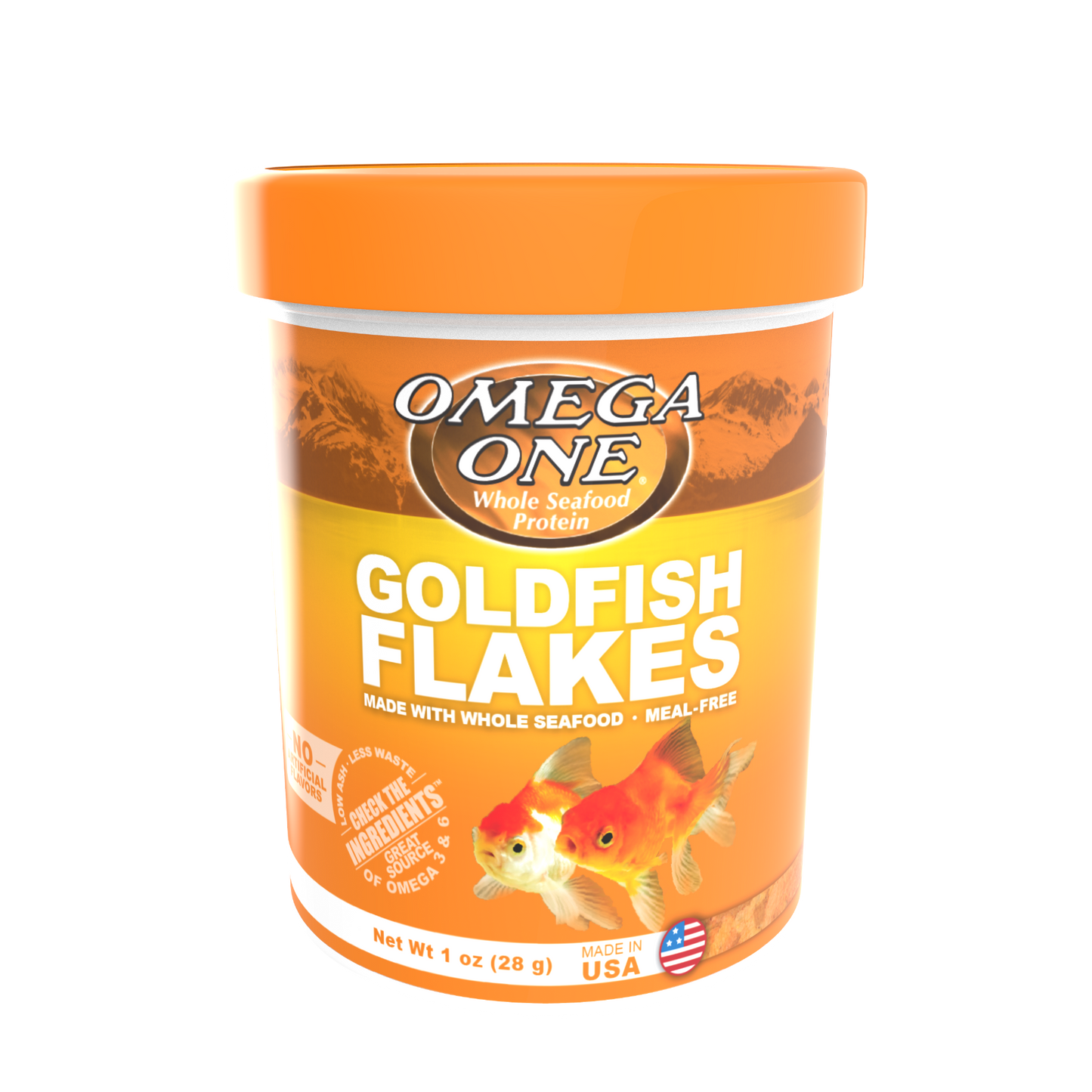 Omega One Goldfish Flakes Fish Food 1 oz 698220013612