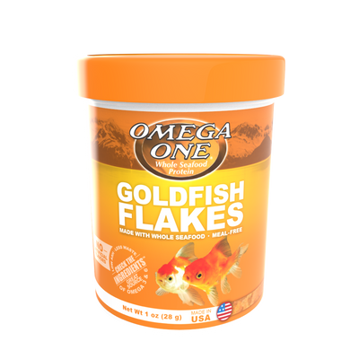 Omega One Goldfish Flakes Fish Food 1 oz 698220013612