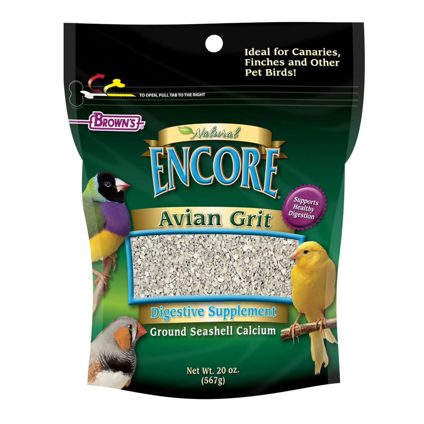 FM Brown's Encore Natural Avian Grit 20oz