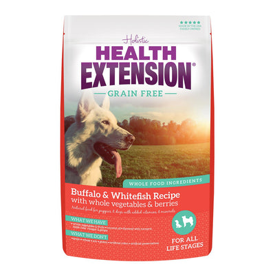 Health Extension Grain Free Buffalo / White Fish 10 lb {L-1}