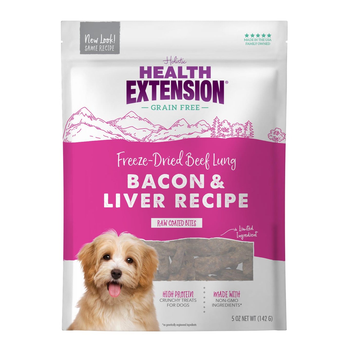 Health Extension Bully Puffs Bacon 5 oz. USA Made {L+1} 587113