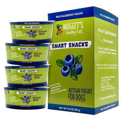 Nugget's Healthy Eats Dog Frozen Yogurt Blueberry 3.5oz 4pk {L-x} SD-5