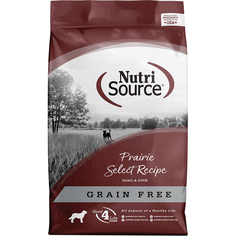 NutriSource Prairie Select Grain Free Dog Food 15 lb {L+1x}