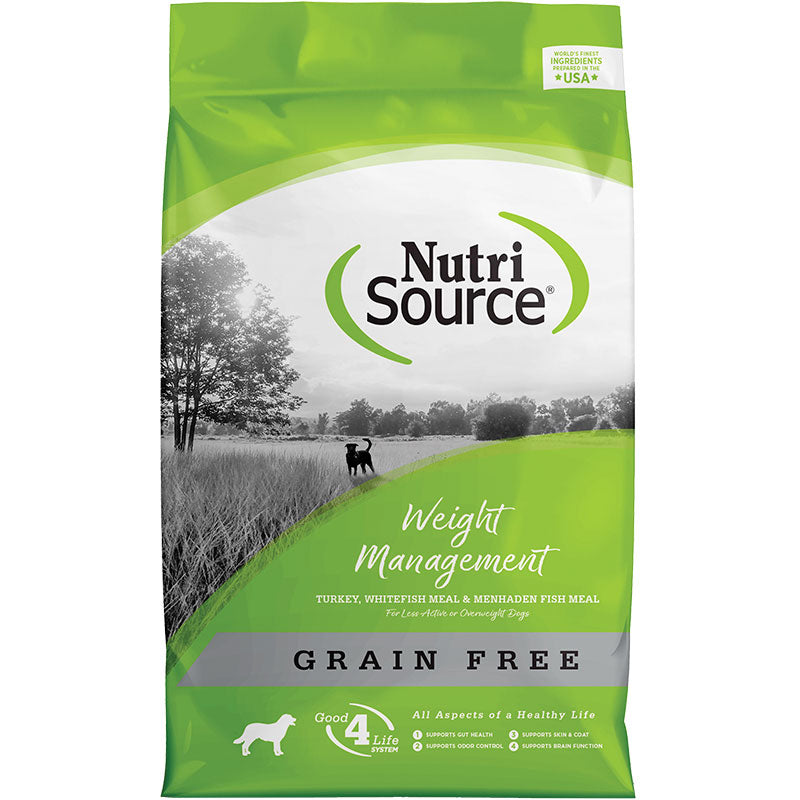 NutriSource Grain Free Weight Management Dog Food 15 lb {L+1x}