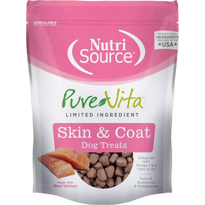 Nutrisource Pure Vita Skin & Coat Support Dog Treat 6 oz