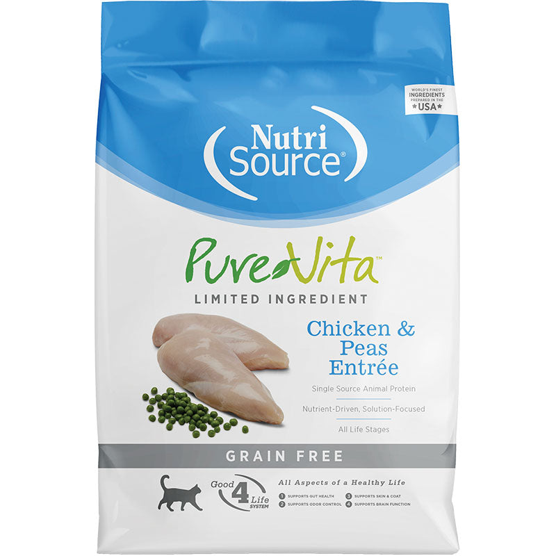 NutriSource Pure Vita Grain Free Chicken Cat 15 lb {L+1x}