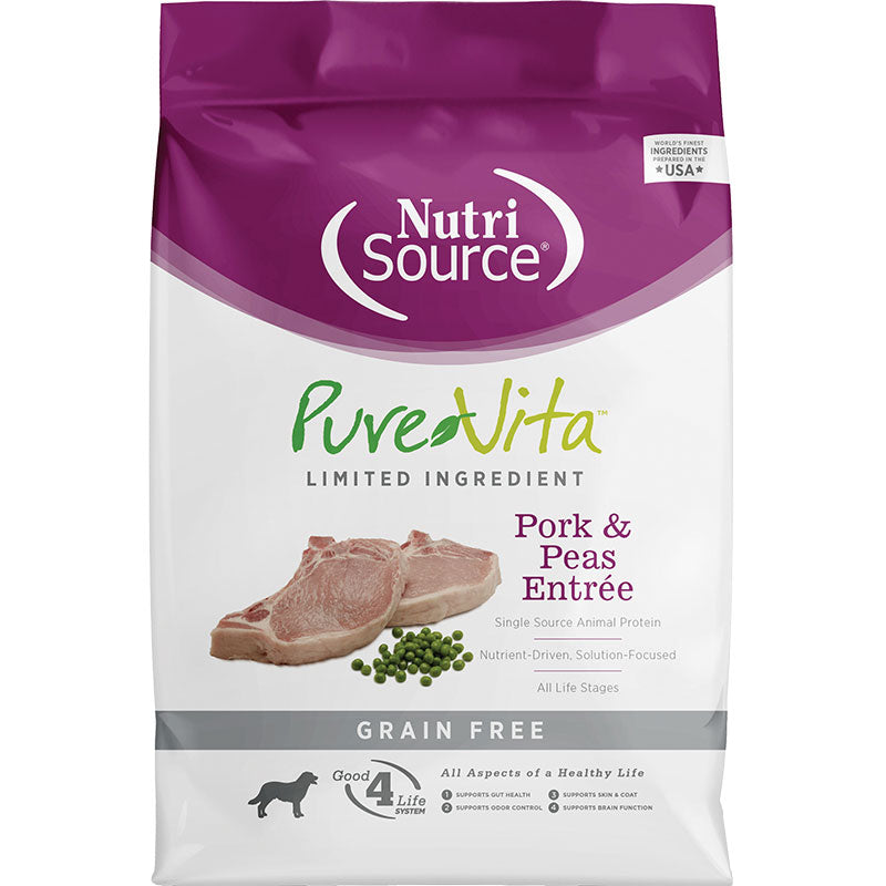 PureVita Dog Grain Free Pork and Pea 25 Lb {L-1x}