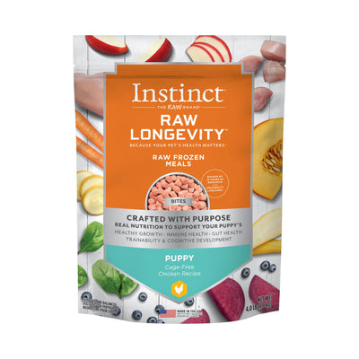 Instinct Raw Longevity Raw Frozen Meals Cage-Free Chicken Puppy 4 lb SD-5