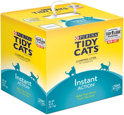 Tidy Cats Instant Action Scoop Clumping Cat Litter 40 lb Box {L-1} 702044