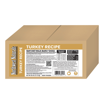 Northwest Naturals Dog Frozen Turkey Bar Bulk 25lb {L-x} SD-5