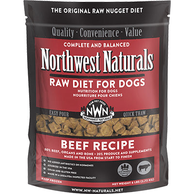 Northwest Naturals Dog Frozen Beef Nuggets 6lb {L-x} SD-5