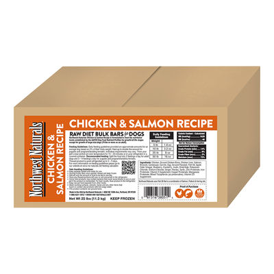 Northwest Naturals Dog Frozen Chicken & Salmon Bar Bulk 25lb {L-x} SD-5