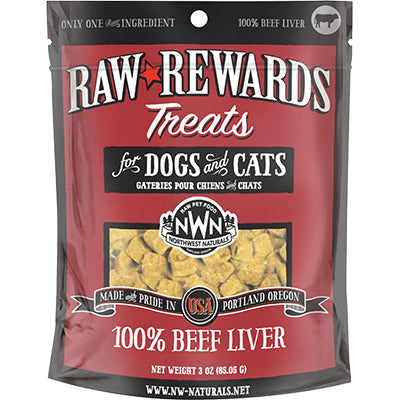 Northwest Naturals Dog Freeze Dried Beef Liver 3oz {L+x}