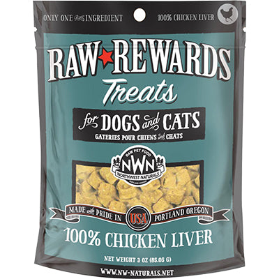 Northwest Naturals Dog Freeze Dried Chicken Liver 3oz {L+x}