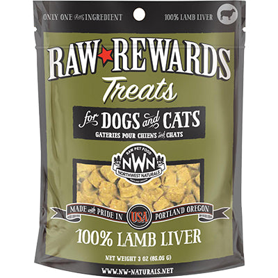 Northwest Naturals Dog Freeze Dried Lamb Liver 3oz {L+x}