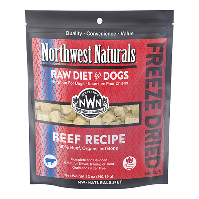 Northwest Naturals Dog Freeze Dried Beef Nuggets 12oz {L+x}