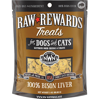 Northwest Naturals Dog Freeze Dried Bison Liver 2.5oz {L+x}