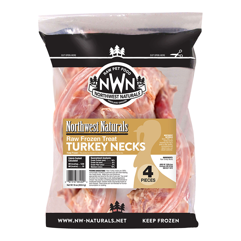 Northwest Naturals Dog Frozen Turkey Necks 4ct