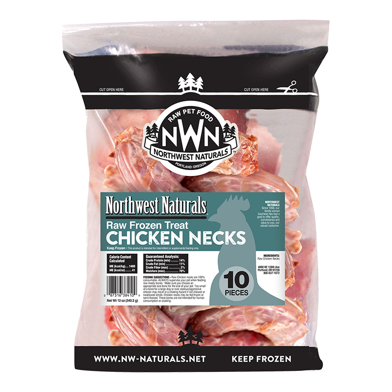 Northwest Naturals Dog Frozen Chicken Necks - 10 Count {L-x} SD-5