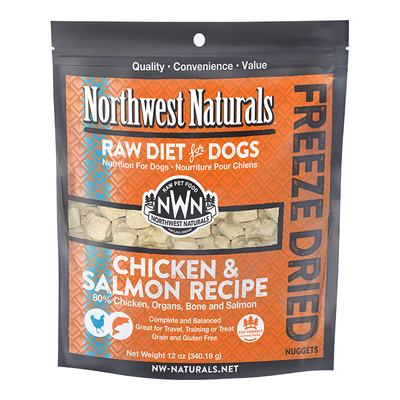 Northwest Naturals Dog Freeze Dried Chicken and Salmon Nuggets 12oz {L+x}