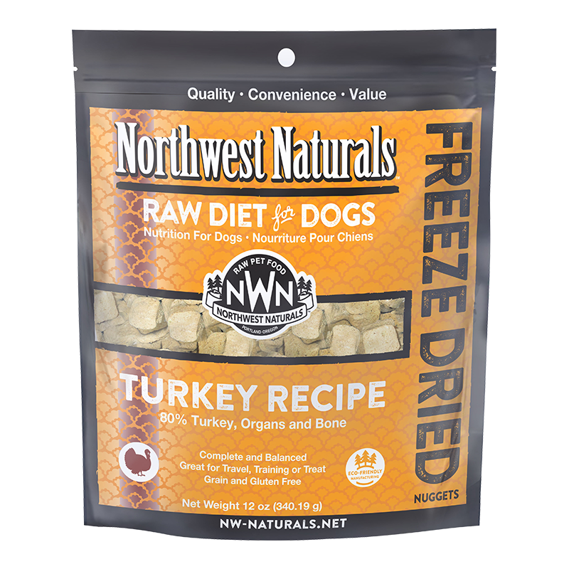 Northwest Naturals Dog Freeze Dried Turkey Nuggets 12oz {L+x}