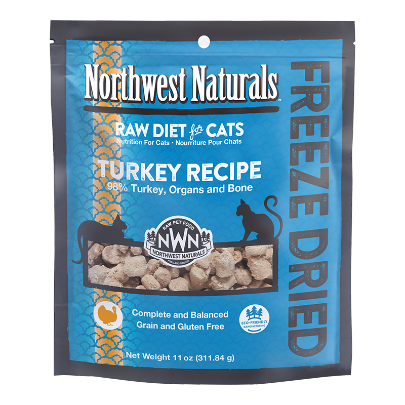 Northwest Naturals Cat Freeze Dried Turkey 11oz {L+x}