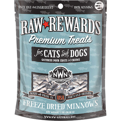 Northwest Naturals Dogs and Cats Freeze Dried Minnow Treats 1oz{L+x}